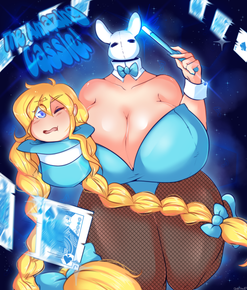 theycallhimcake:  queenchikkbug:  ‘Come one, come all! Come and witness the greatest magician of all, Cassie~!’ for the birthday man, @theycallhimcake :D happy birthday, Cake! hope you have a swell one today, nerd <3  Kimmi you need to chill, this