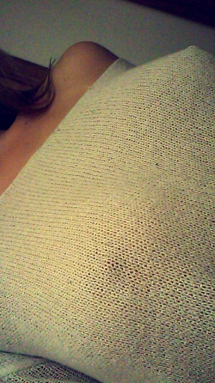 wearebraless: insomnia-ddict:  Sweaters w/o bras. That’s my favorite   Take back the tag - use