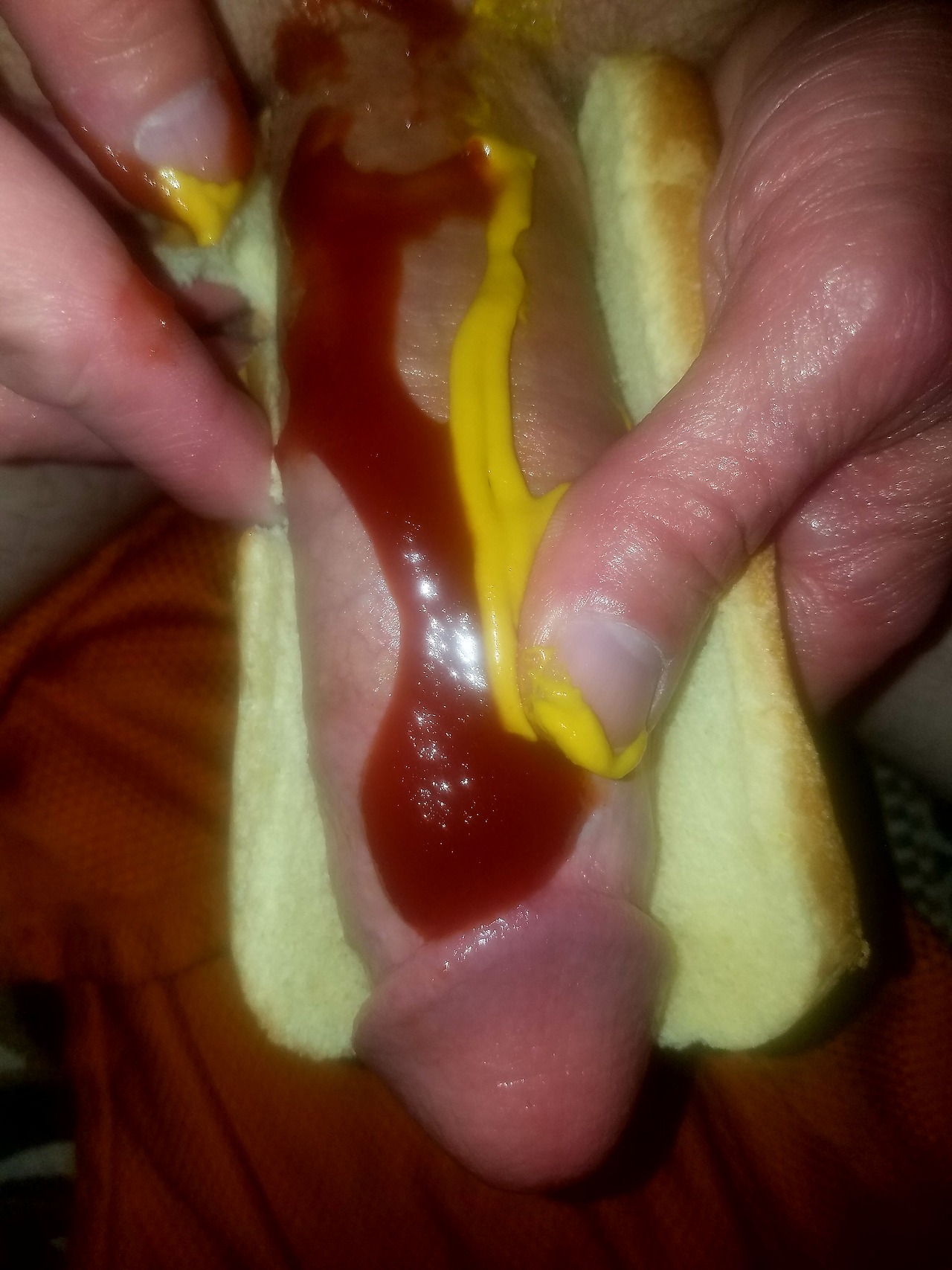 Dick In Hotdog Bun