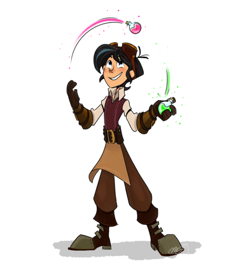 My favorite boy is back on Tangled and his outfit is even more steampunk than before!!!! This show i