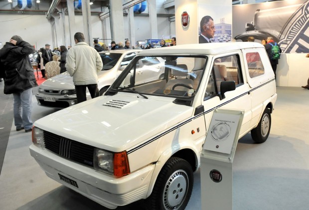 Questa Panda apparteneva a Gianni Agnelli.  Torino, Lingotto (Italia)