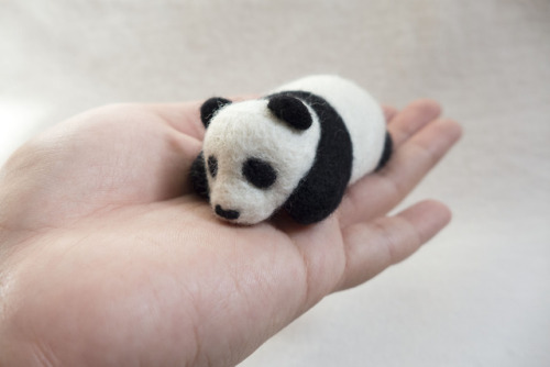 Panda Brooch available at my Etsy shopI have mixed feelings about pandas, but mostly I just want to 