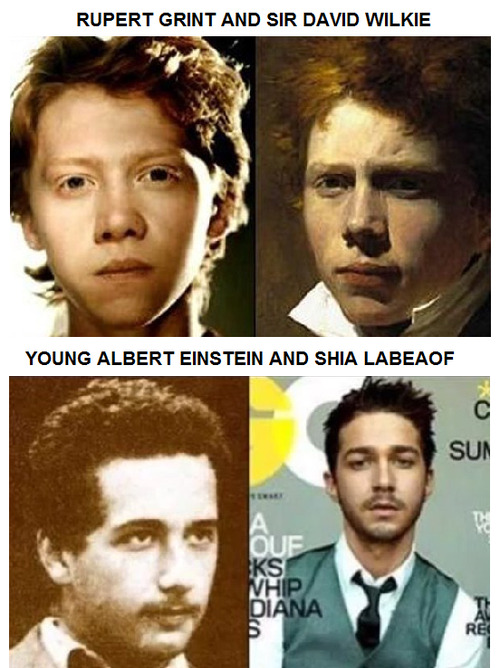 tastefullyoffensive:  Celebrities and Their Historical Doppelgangers [via]Previously: