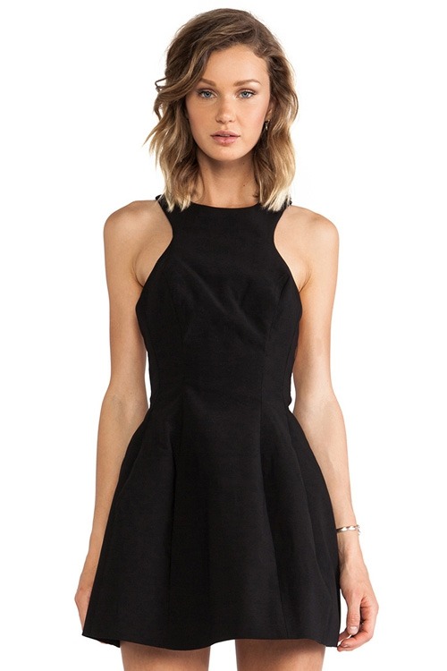 girls-with-no-bra:  bralessfashion:  Zaful solid color backless sleeveless dress.