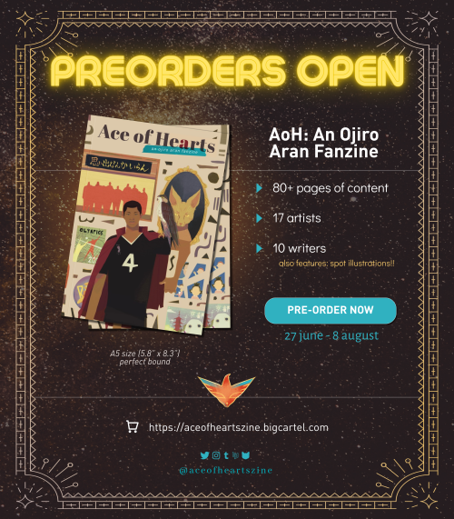 aceofheartszine: ♥♥PREORDERS NOW OPEN♥♥Ace of Hearts: An Ojiro Aran Fanz