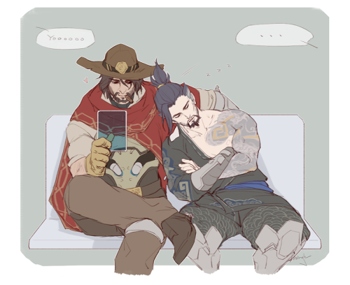 minghii: they then took too many pictures of hanzo sleeping and he was too embarrassed to show his f