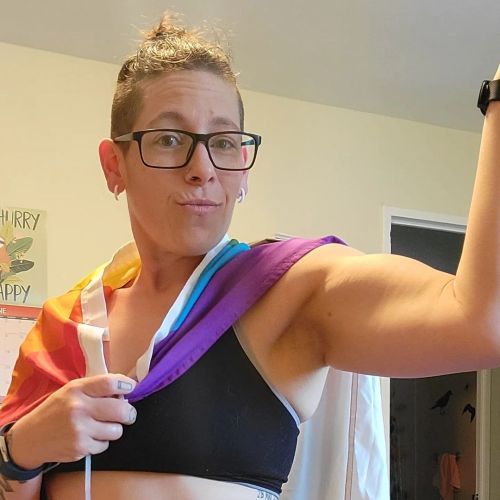 I’m #queer and I’m here!️‍ Happy Pride season! Need a safe person to workout with? I