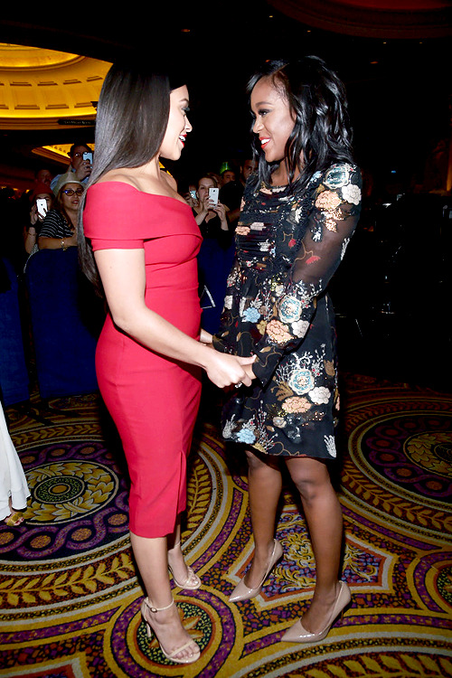 dailyajanaomiking - Gina Rodriguez and Aja Naomi King attend the...