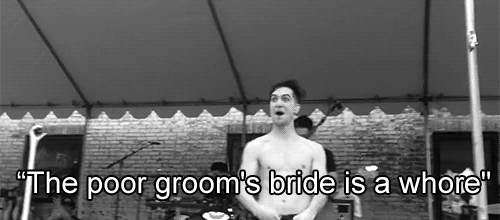 bandmembers-gonewild:  tooweirdtolivetoorare2die:  WHORE.  ~Shirtelss band blog 