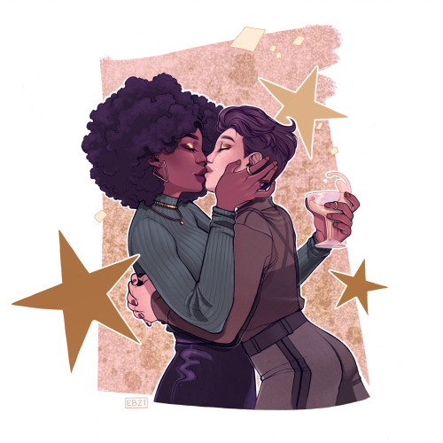 Happy New Year In which Amanda wore crazy heels so she’d be able to give Katie a kiss at 