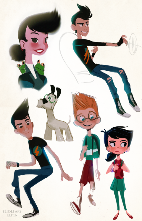 elioli-art:  elioli-art:  Some of these aren’t the best, but whatevah! We both love Meet the Robinsons! (And the book too) It got us through some rough middle school days. I wanted to do all of the characters..but maybe another day. Yes, it’s a lot