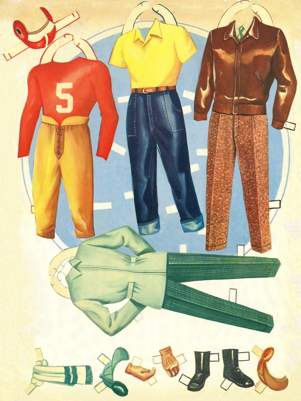 fashioninpaper:  Ozzie &amp; Harriet Paper Dolls part 2 - David &amp; Ricky