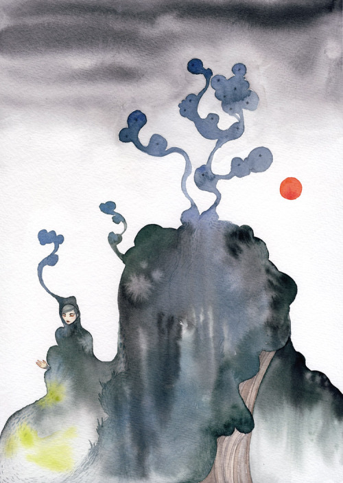 A throwback from a couple of years ago, Surreal Landscape with Sun. The print is currently half off 