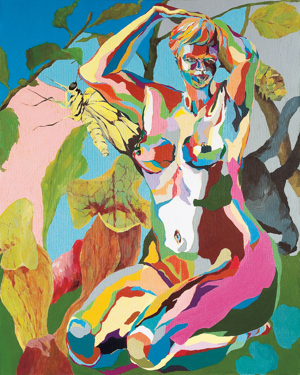1000scientists:  Chi Young Sung The Earth of Demeter, 2007 Acrylic on canvas, 39.4
