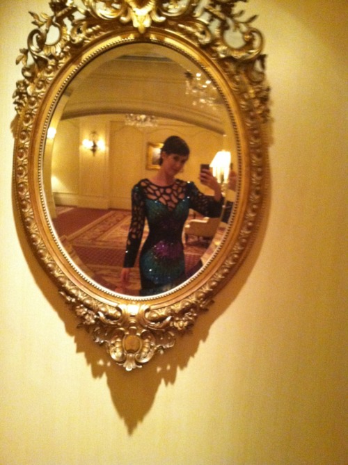 And sometimes I wear a dress covered in sequins and make silly faces in the mirrors at the ritz.