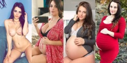 stonerpregnantlover:  Pregnant Progression Yummy I L❤️VE It! 😍😍😍