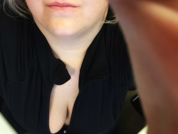 smushedbreasts:  Stuffed in a tight black