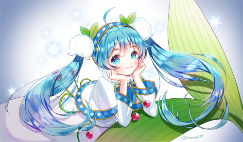 astrogaze:  「雪ミク」/「rumi」の作品 [pixiv] #pixitail 