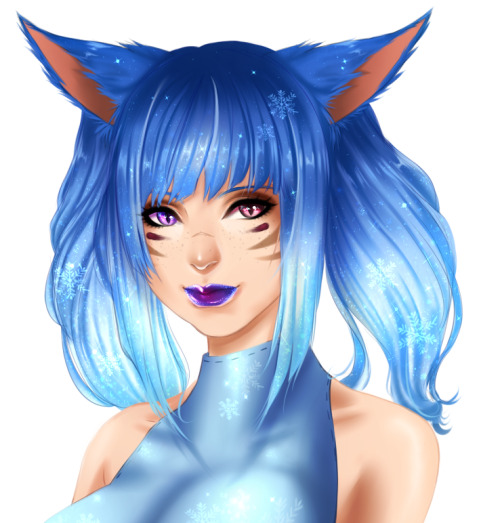 XXX My favorite frost bitten kitten, a commission photo