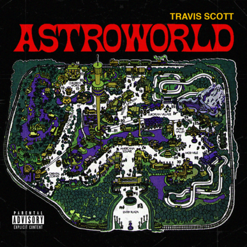 TRAVIS SCOTT - ASTROWORLD CONCEPT COVER ART BY: @blkvisuals