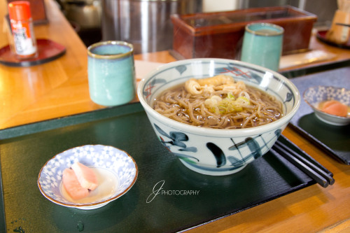 Hot Soba for lunch in this cold weather!