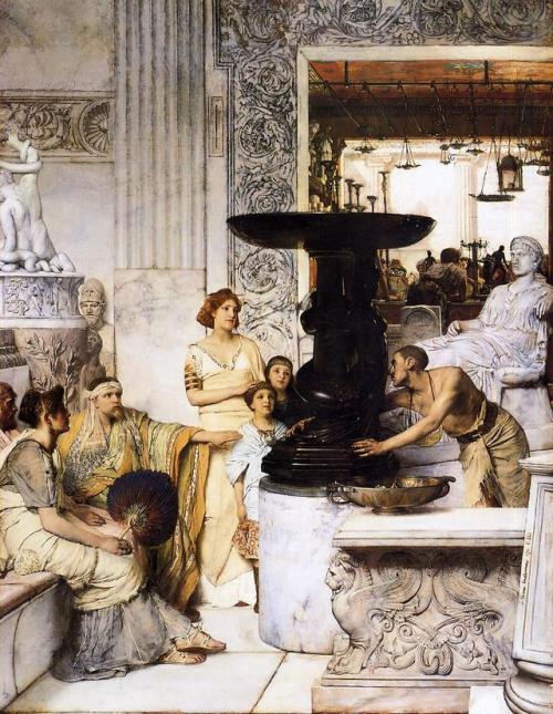 books0977: The Sculpture Gallery (1874). Lawrence Alma-Tadema (Dutch, 1836-1912). Oil on canvas. Hoo