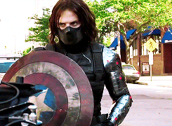 michaelfassbender:  Sebastian Stan behind the scenes of Captain America: The Winter Soldier 