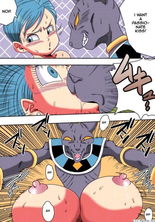 pervy-sage-the-hentai-senpai: Bulma Briefs x Beerus Comic Part 3