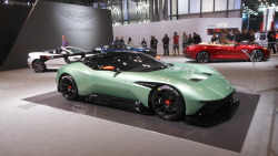 carsandetc:  I’ve been lucky enough to see some amazing supercars over the last few years, but this one might be the most futuristic and crazy. It’s an Aston Martin Vulcan, a track day-only hypercar built mostly with carbon fiber, and with a V-12