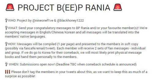 7raniagirls: Fan message time! Here is the link to form! https://docs.google.com/forms/d/e/1FAIpQLSe