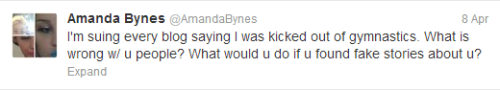 marapetsrules:  DONT SAY ANYTHING BAD ABOUT AMANDA BYNES EVER OR SHE WILL SUE YOU ITS PROBABLY TOO LATE FOR ME BUT SAVE YOURSELVES 