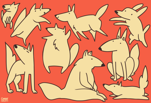 are they dogs? are they blobs? it is a mystery