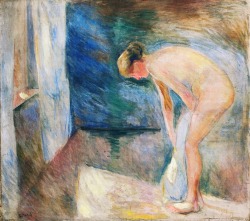 lonequixote:  After the Bath ~ Edvard Munch