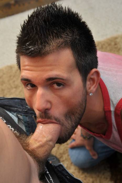 shakboysmen:  “You keep your eyes trained on me faggot. I want you to see my pleasure when I spray my load of jizz down your throat.”