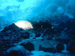 daily-meme:  Ice Cave in Mendenhall Glacier,