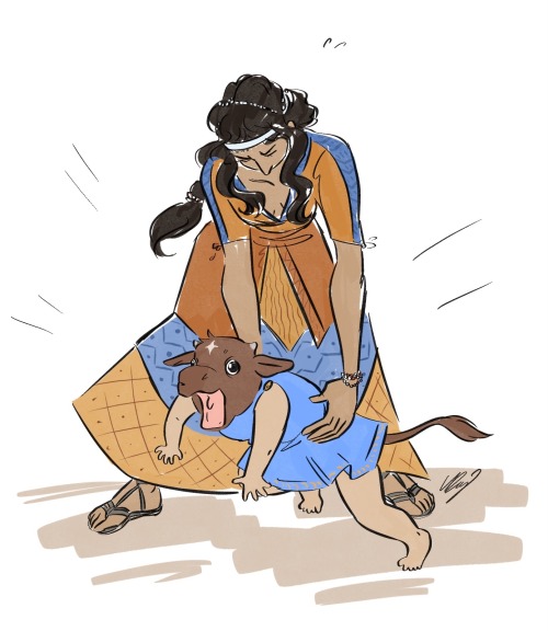 Ariadne Of Crete Suffers From What If Your Baby Brother Is A Slippery Beast Disease.