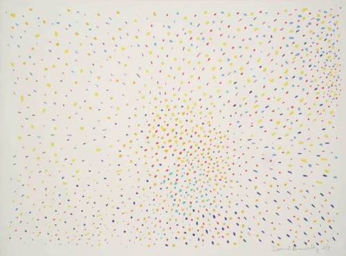 David Annesley, Red, Yellow, Blue and Turquoise, 1970, screenprint on paper, 58.1 x 76.5 cm, Tate Br