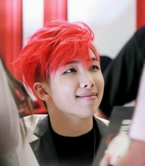 Just a quick reminder that Namjoon had red hair