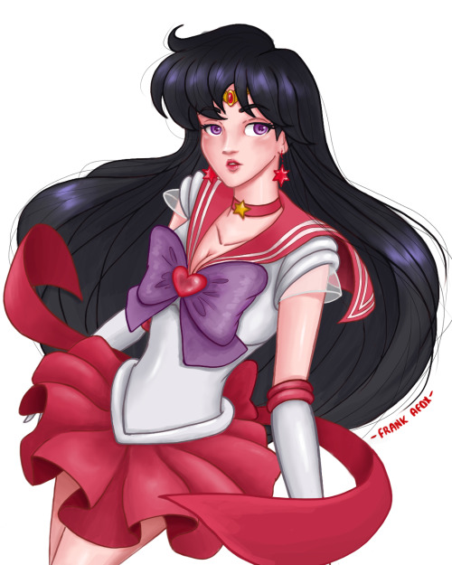Sailor Mars ✨ Rei Hino ‍♀️ I’ve always love her dark long hair and her badass attitude!