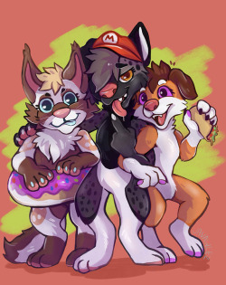 javaweez:  I had SOOOOO much fun at Anthrocon with two of my bestest buddies! I JUST HAD to draw something to commemorate!! TWITTER    :D