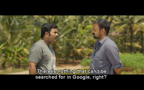 Ad for Google Search in Kochavva Paulo Ayyappa Coelho