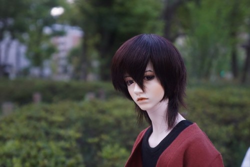 keith BJD cosplay test! i really wish i’d given him a better face up, and the difference between the