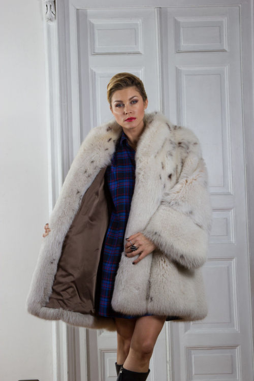 This coat makes me weak in the knees. From Borello Furs.