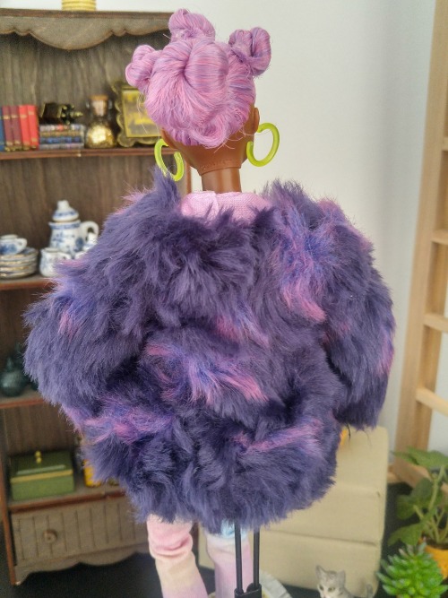 Pastel Winter Collection - Lavender look + Violet furry coat