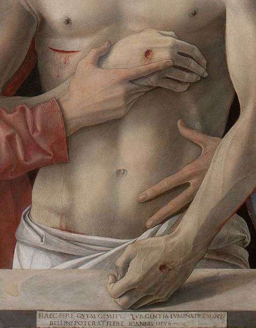 koredzas:Giovanni Bellini - Pieta. Detail. 1467 - 1470