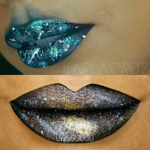 corrosivecoco:  💫Galaxy Lip Art💫  ———————————— Got the wonderful opportunity to collab with the gorgeous @karlacruz on this lip art and I’m so blown away by what she came up with! 😍😍😍😍😍  make sure you got