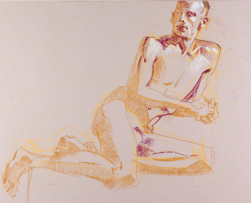 Life drawing. Nupastel