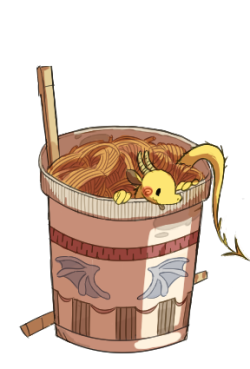 zif-dragons:every cup comes with one (1) special noodle