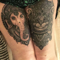 thievinggenius:  Tattoos done by Flo Nuttall. https://www.instagram.com/flonuttall/?hl=en 