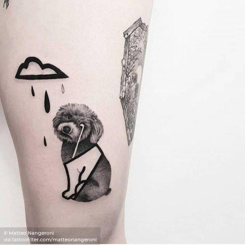 By Matteo Nangeroni, done in Senigallia. http://ttoo.co/p/35520 animal;contemporary;dog;facebook;matteonangeroni;medium size;pet;thigh;twitter